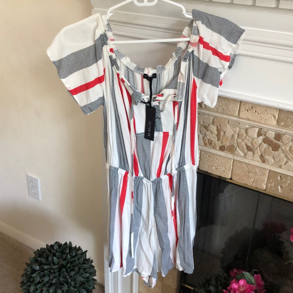 Woven Emma Lace Up Playsuit